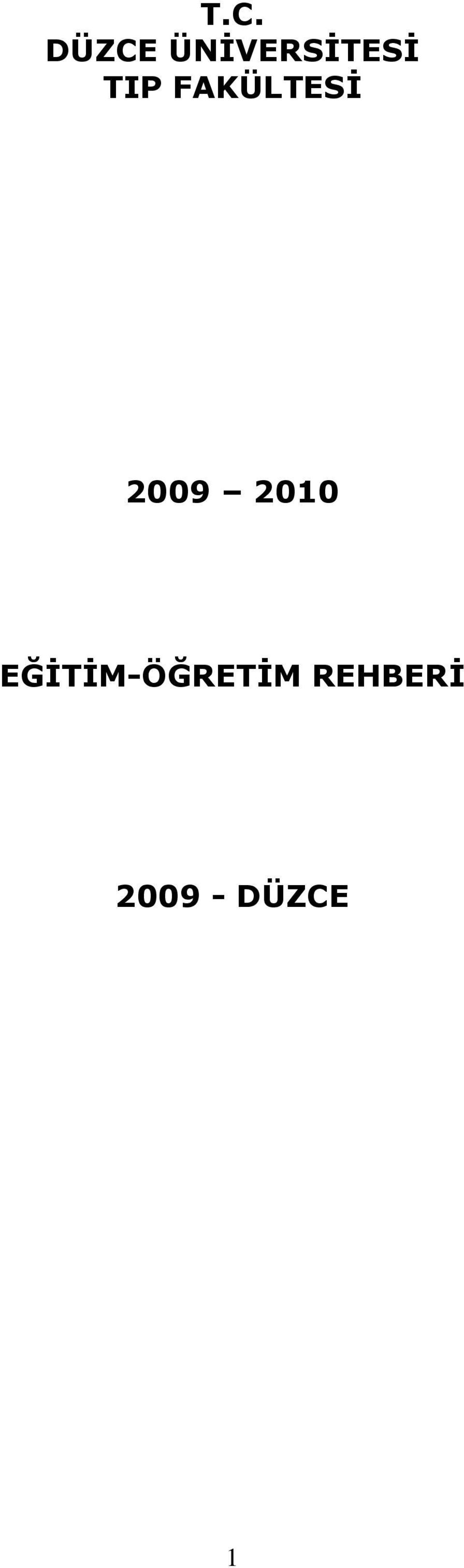 FAKÜLTESİ 2009 2010