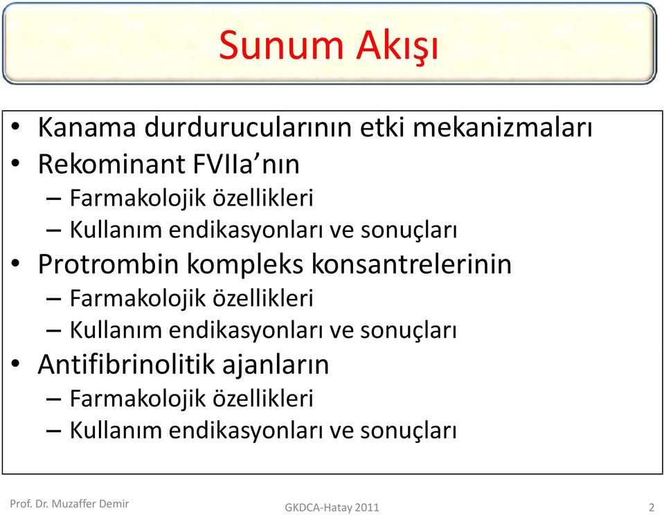 konsantrelerinin Farmakolojik özellikleri Kullanım endikasyonları ve sonuçları