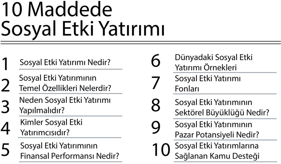 Kimler Sosyal Etki Yatırımcısıdır? Sosyal Etki Yatırımının Finansal Performansı Nedir?