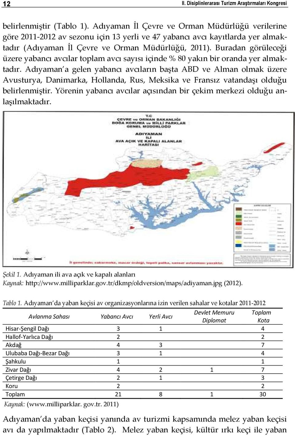 Buradan görüleceği üzere yabancı avcılar toplam avcı sayısı içinde % 80 yakın bir oranda yer almaktadır.