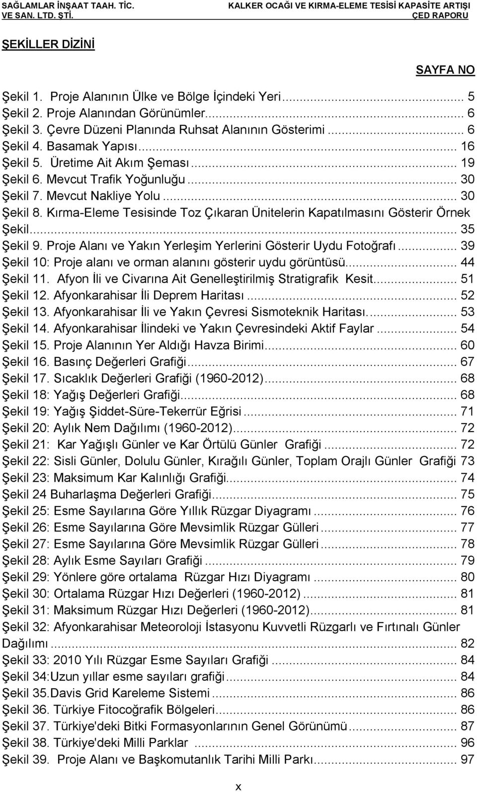 Kırma-Eleme Tesisinde Toz Çıkaran Ünitelerin Kapatılmasını Gösterir Örnek Şekil... 35 Şekil 9. Proje Alanı ve Yakın Yerleşim Yerlerini Gösterir Uydu Fotoğrafı.