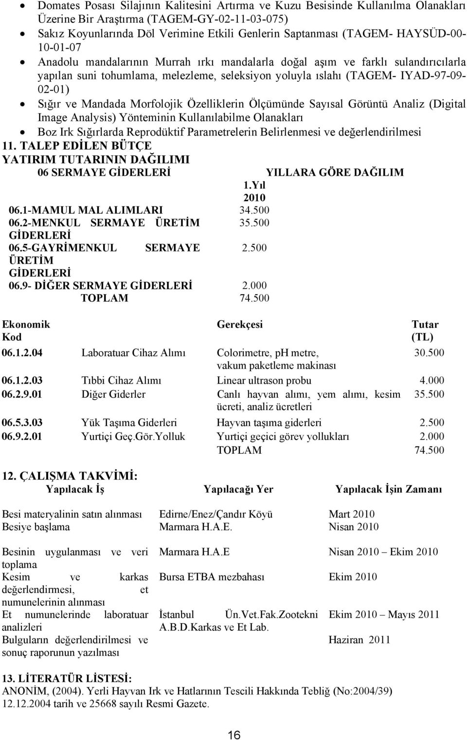 Mandada Morfolojik Özelliklerin Ölçümünde Sayısal Görüntü Analiz (Digital Image Analysis) Yönteminin Kullanılabilme Olanakları Boz Irk Sığırlarda Reprodüktif Parametrelerin Belirlenmesi ve