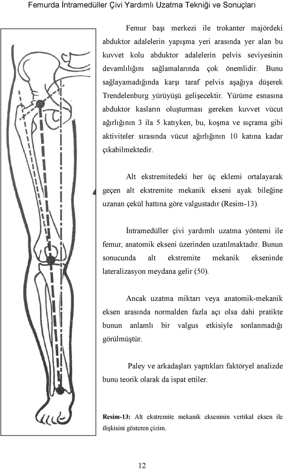 Yürüme esnasùna abduktor kaslarùn oluşturmasù gereken kuvvet vücut ağùrlùğùnùn 3 ila 5 katùyken, bu, koşma ve sùçrama gibi aktiviteler sùrasùnda vücut ağùrlùğùnùn 10 katùna kadar çùkabilmektedir.