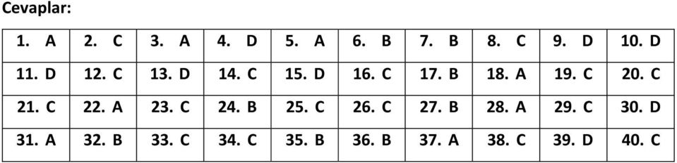 C 21. C 22. A 23. C 24. B 25. C 26. C 27. B 28. A 29. C 30.