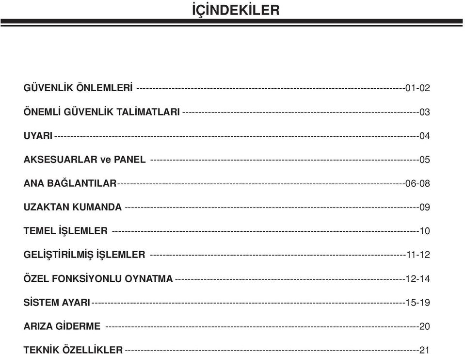 AKSESUARLAR ve PANEL ------------------------------------------------------------------------------------05 ANA BA