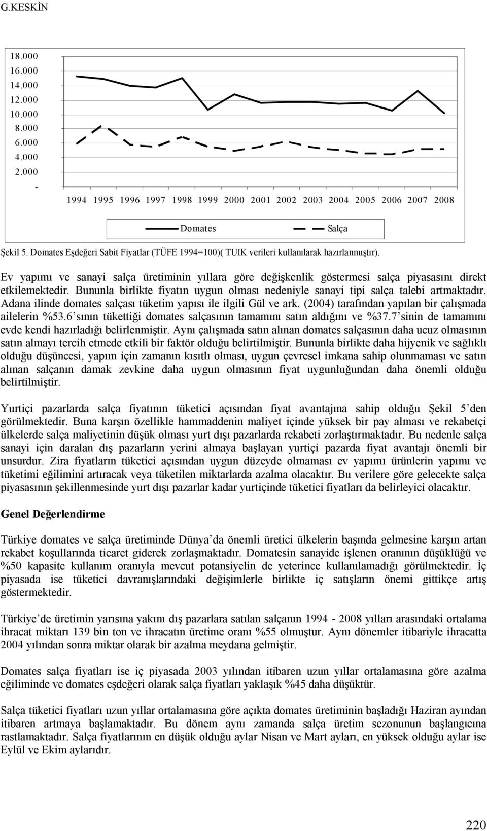 Ev yapımı ve sanayi salça üretiminin yıllara göre değişkenlik göstermesi salça piyasasını direkt etkilemektedir. Bununla birlikte fiyatın uygun olması nedeniyle sanayi tipi salça talebi artmaktadır.