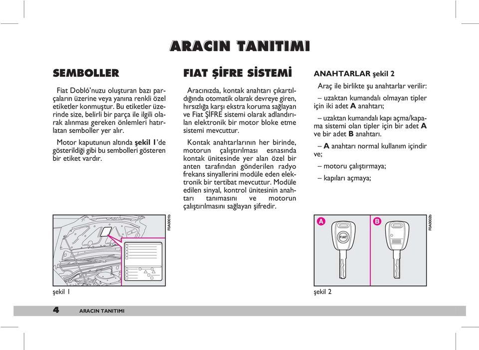 Motor kaputunun alt nda flekil 1 de gösterildi i gibi bu sembolleri gösteren bir etiket vard r.