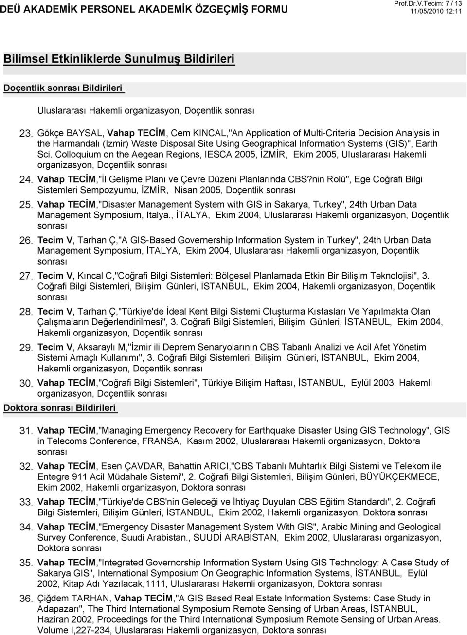 Information Systems (GIS)", Earth Sci.