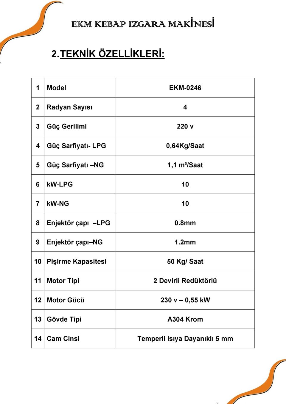 çapı LPG 0.8mm 9 Enjektör çapı NG 1.