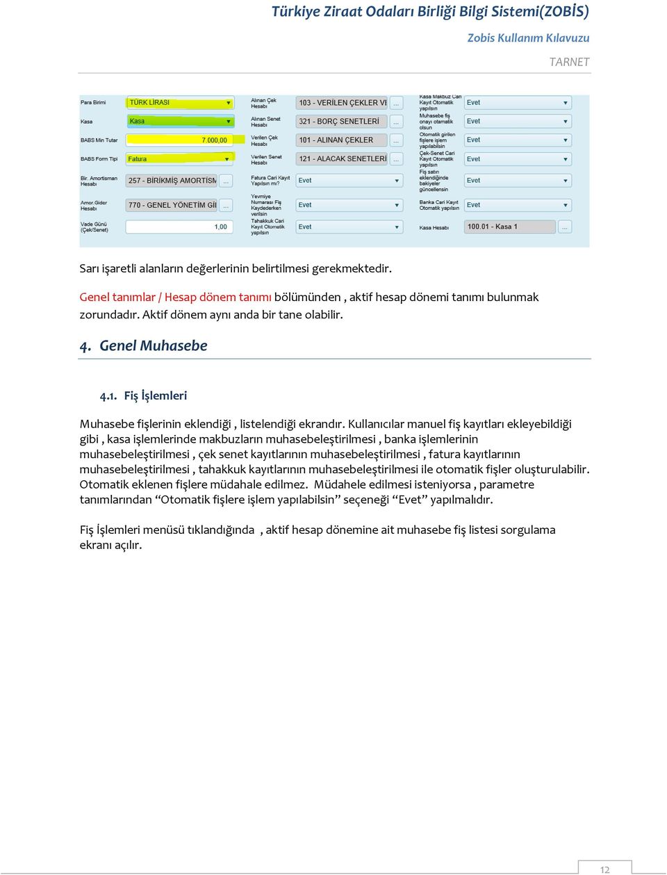 Kullanıcılar manuel fiş kayıtları ekleyebildiği gibi, kasa işlemlerinde makbuzların muhasebeleştirilmesi, banka işlemlerinin muhasebeleştirilmesi, çek senet kayıtlarının muhasebeleştirilmesi, fatura