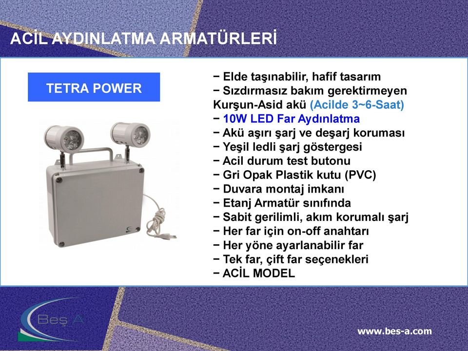 butonu Gri Opak Plastik kutu (PVC) Duvara montaj imkanı Etanj Armatür sınıfında Sabit gerilimli, akım