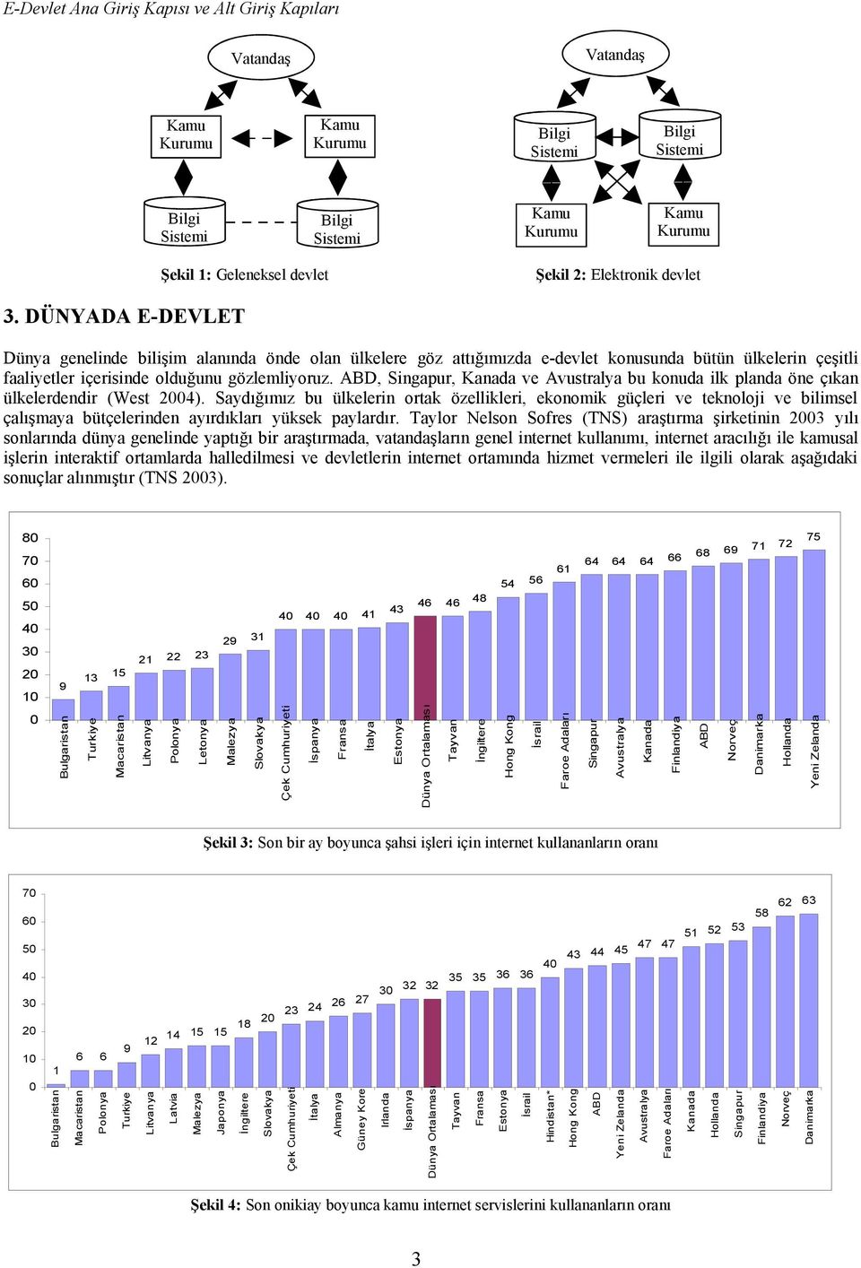 ABD, Singapur, Kanada ve Avustralya bu konuda ilk planda öne çıkan ülkelerdendir (West 2004).