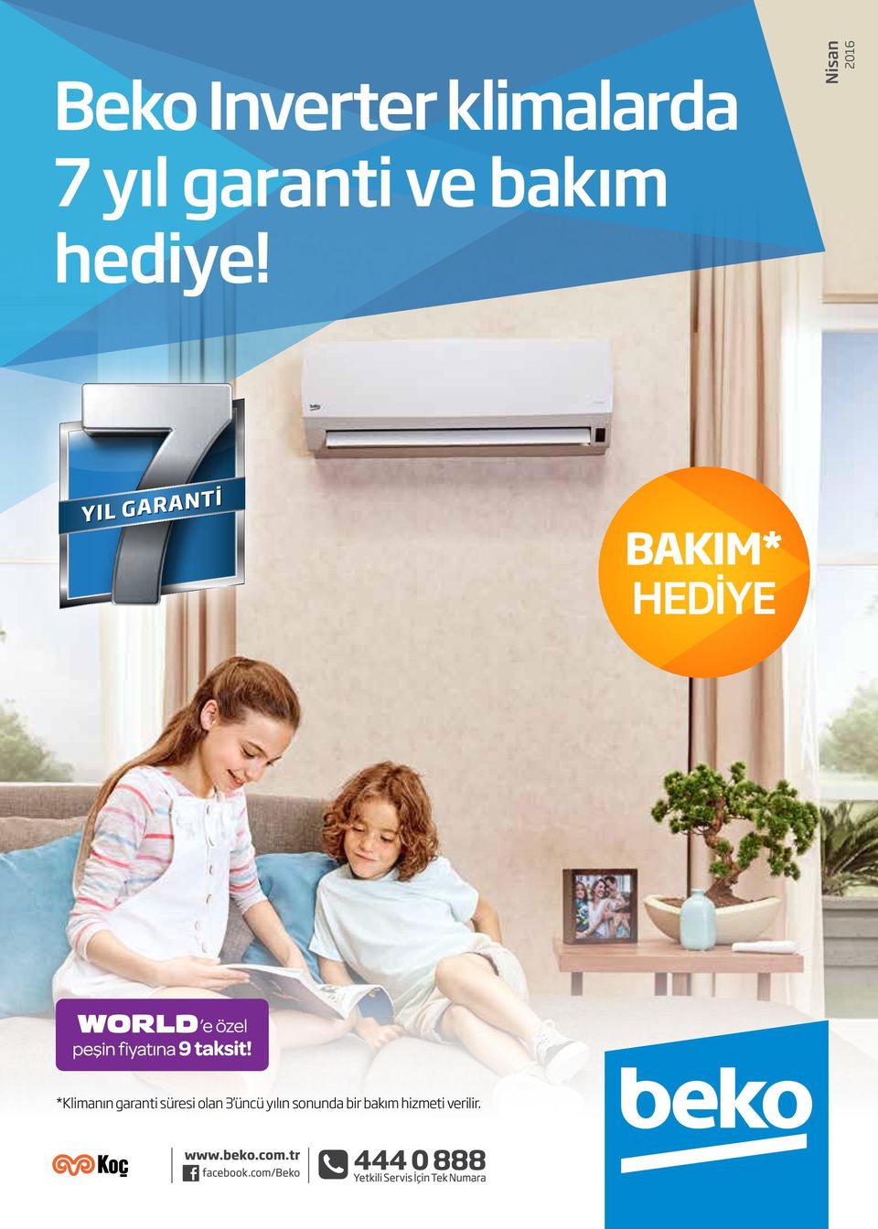 YIL GARANTİ Bakım* Hediye *Klimanın