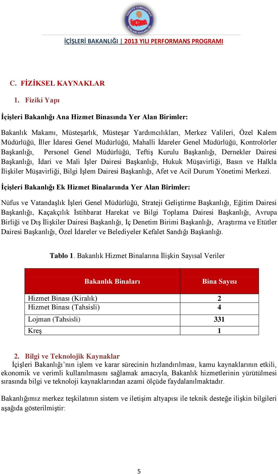 Mahalli İdareler Genel Müdürlüğü, Kontrolörler Başkanlığı, Personel Genel Müdürlüğü, Teftiş Kurulu Başkanlığı, Dernekler Dairesi Başkanlığı, İdari ve Mali İşler Dairesi Başkanlığı, Hukuk Müşavirliği,