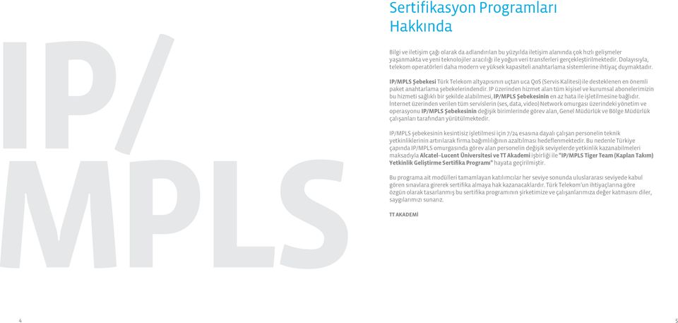 IP/MPLS Şebekesi Türk Telekom altyapısının uçtan uca QoS (Servis Kalitesi) ile desteklenen en önemli paket anahtarlama şebekelerindendir.