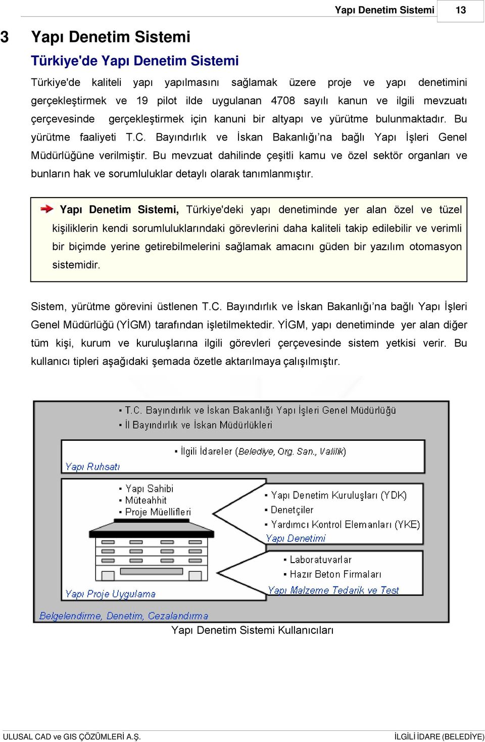 Bu mevzuat dahilinde çeşitli kamu ve özel sektör organları ve bunların hak ve sorumluluklar detaylı olarak tanımlanmıştır.