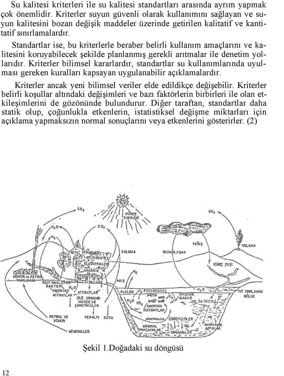 Standartlar ise, bu kriterlerle beraber belirli kullanım amaçlarını ve kalitesini koruyabilecek şekilde planlanmış gerekli arıtmalar ile denetim yollarıdır.