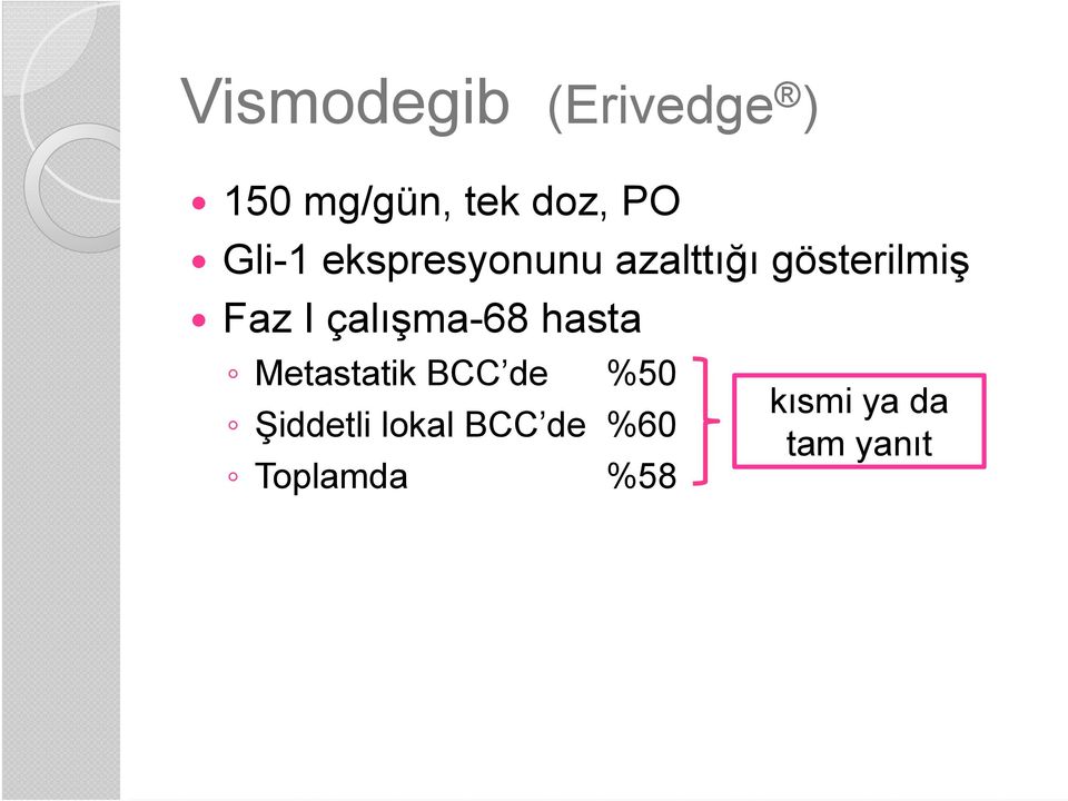 çalışma-68 hasta Metastatik BCC de %50 Şiddetli