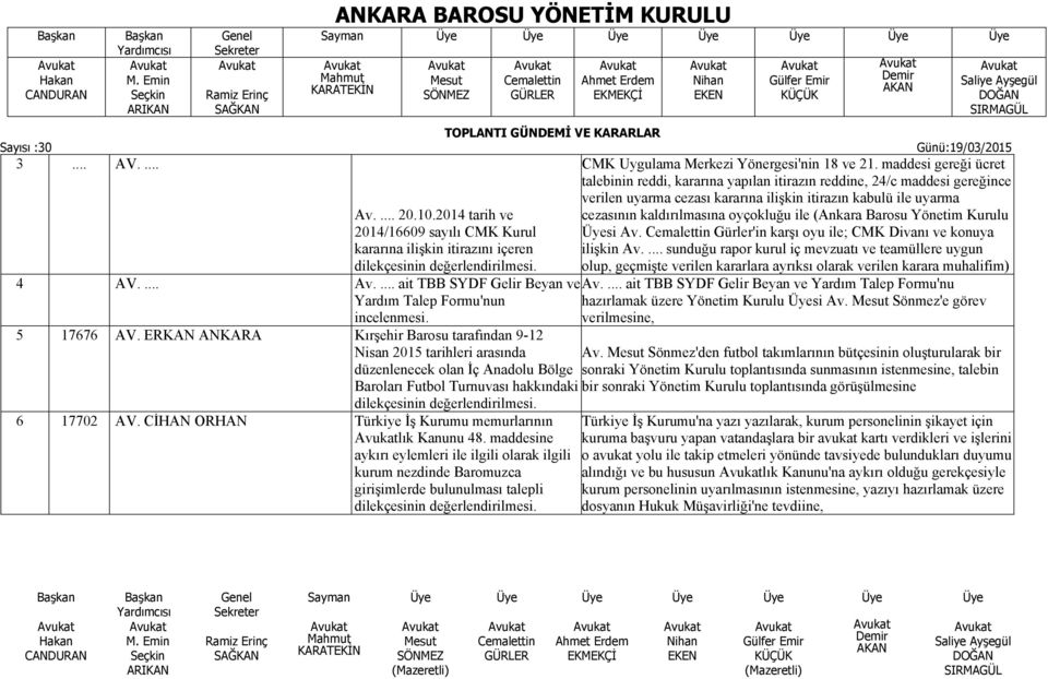 6 17702 AV. CİHAN ORHAN Türkiye İş Kurumu memurlarının lık Kanunu 48.