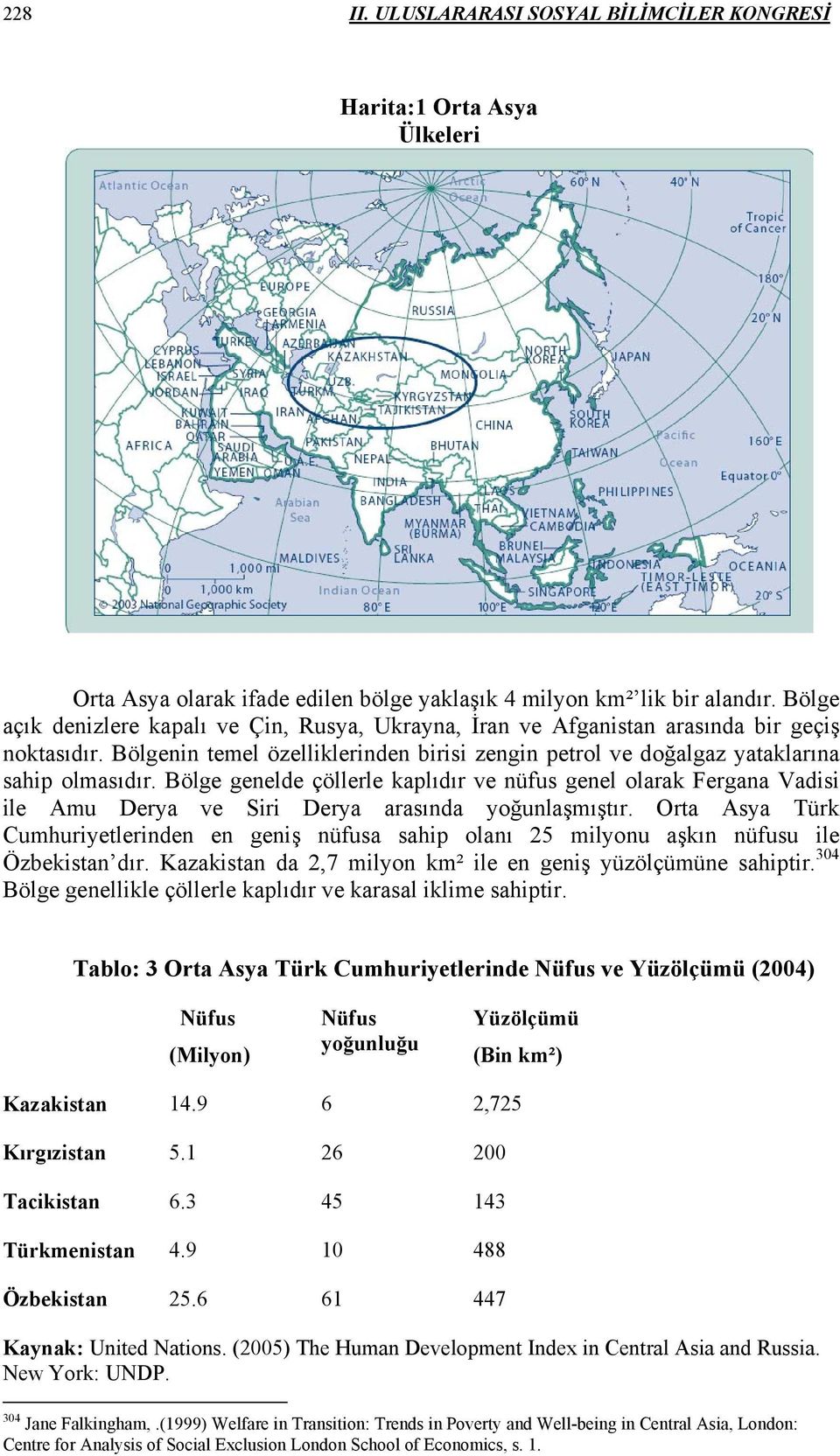 Bölge genelde çöllerle kaplıdır ve nüfus genel olarak Fergana Vadisi ile Amu Derya ve Siri Derya arasında yoğunlaşmıştır.