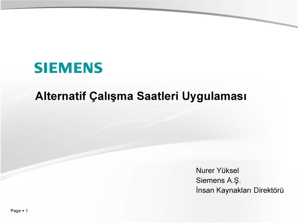 Nurer Yüksel Siemens A.Ş.