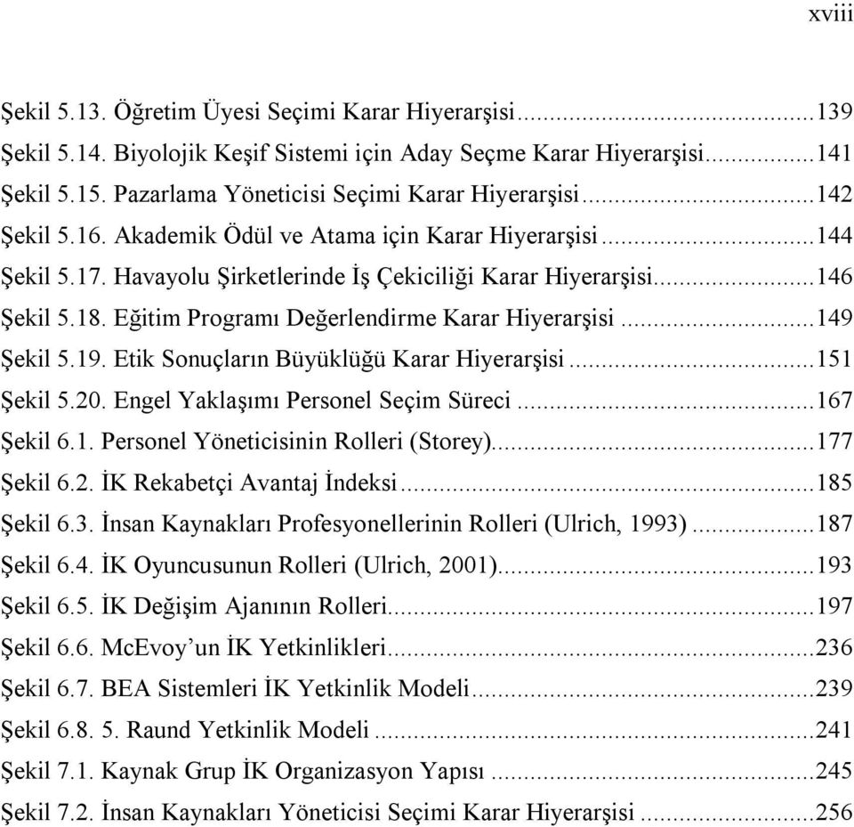 Eğitim Programı Değerlendirme Karar Hiyerarşisi... 149 Şekil 5.19. Etik Sonuçların Büyüklüğü Karar Hiyerarşisi... 151 Şekil 5.20. Engel Yaklaşımı Personel Seçim Süreci... 167 Şekil 6.1. Personel Yöneticisinin Rolleri (Storey).