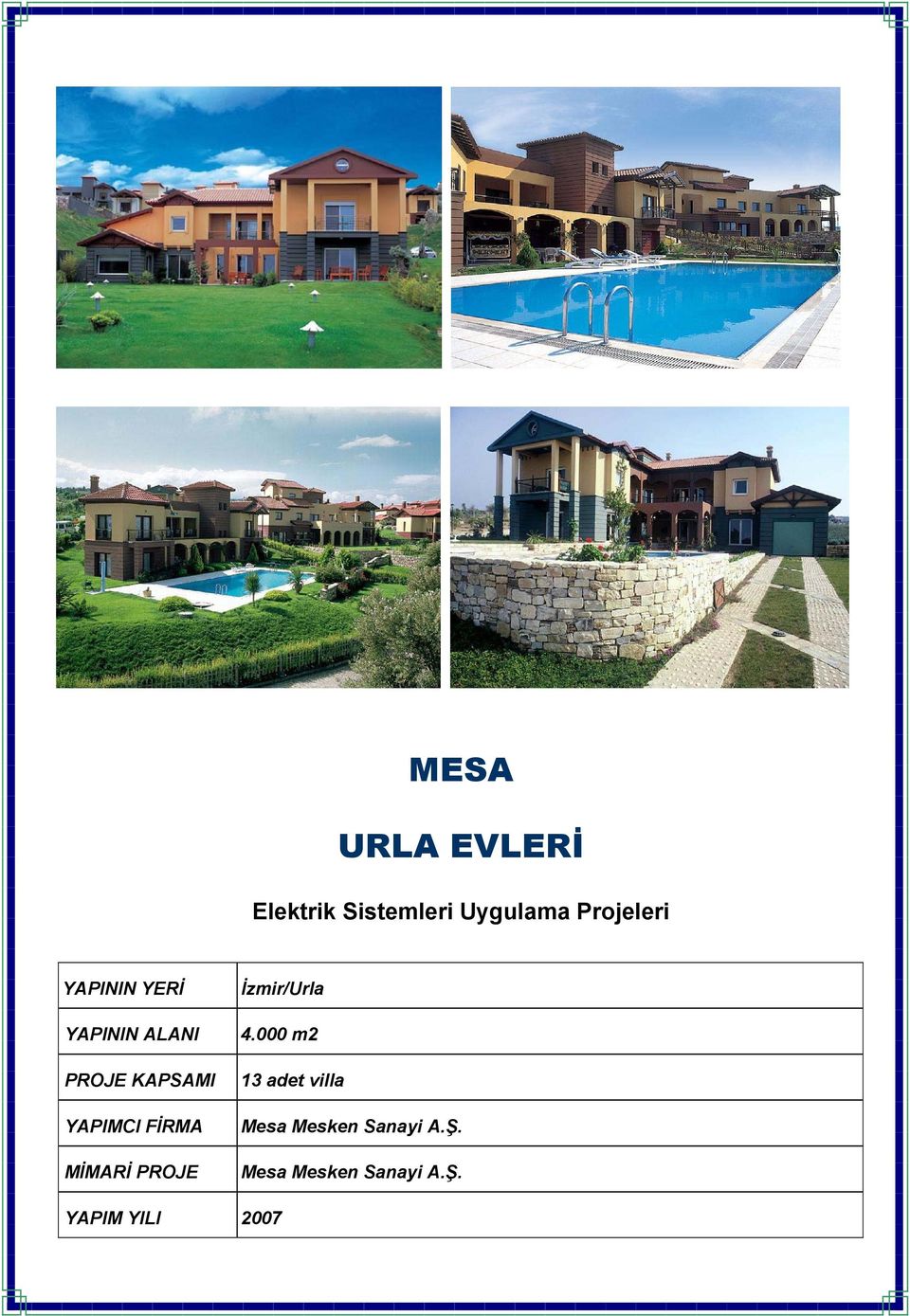 MİMARİ PROJE İzmir/Urla 4.