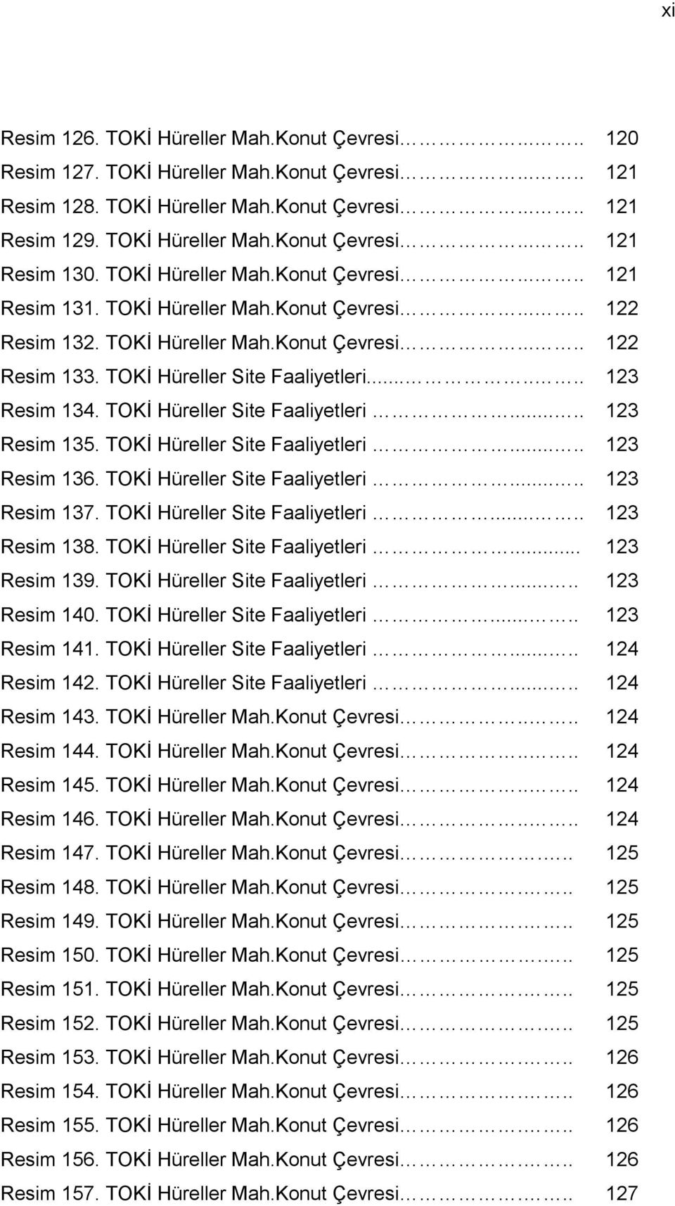 ...... 123 Resim 134. TOKİ Hüreller Site Faaliyetleri..... 123 Resim 135. TOKİ Hüreller Site Faaliyetleri..... 123 Resim 136. TOKİ Hüreller Site Faaliyetleri..... 123 Resim 137.