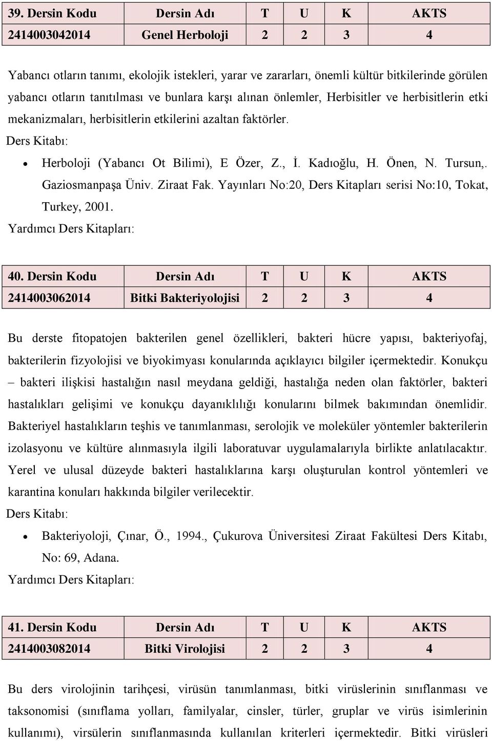 Önen, N. Tursun,. Gaziosmanpaşa Üniv. Ziraat Fak. Yayınları No:20, Ders Kitapları serisi No:10, Tokat, Turkey, 2001. 40.