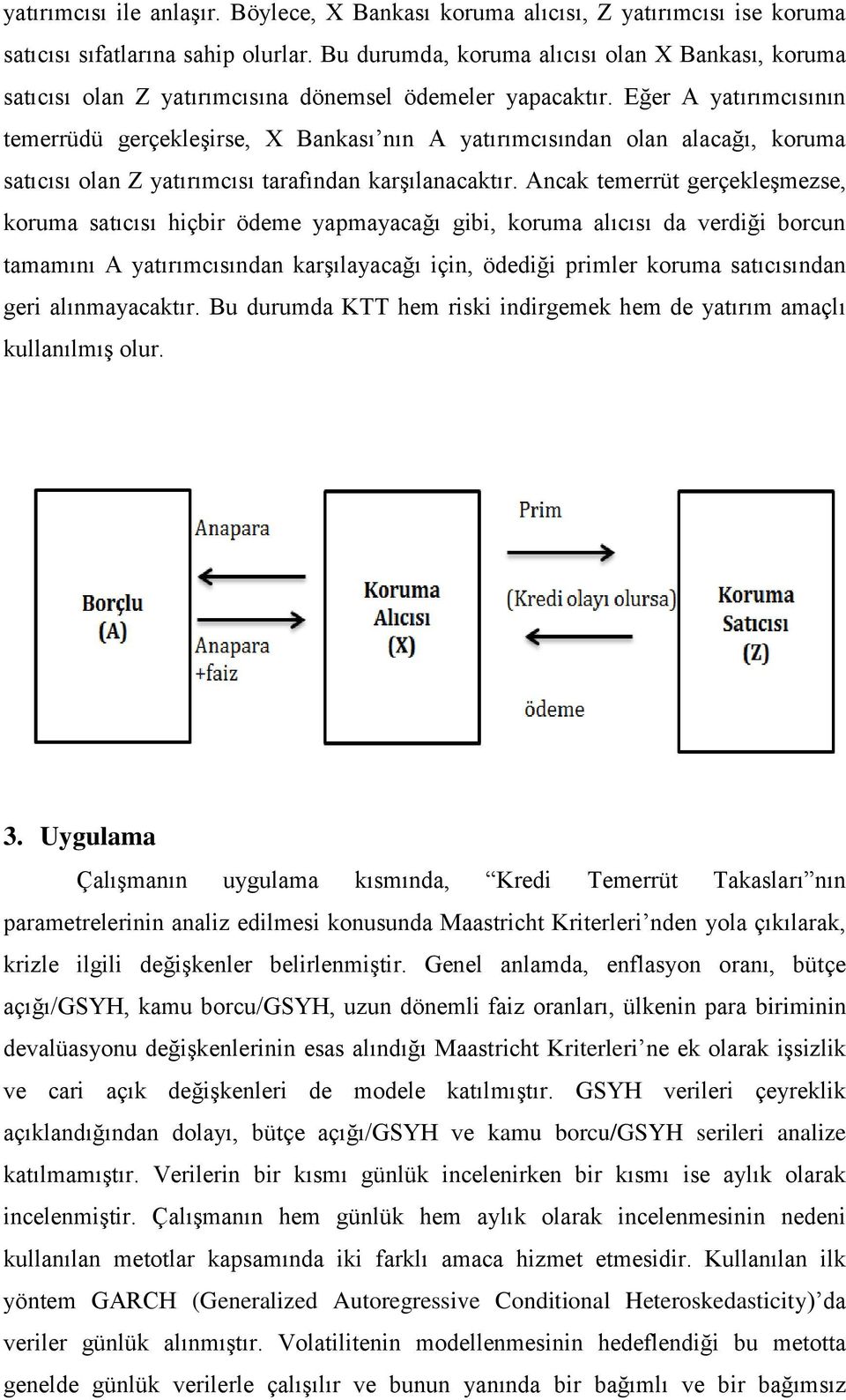 Eğer A yatırımcısının temerrüdü gerçekleşirse, X Bankası nın A yatırımcısından olan alacağı, koruma satıcısı olan Z yatırımcısı tarafından karşılanacaktır.