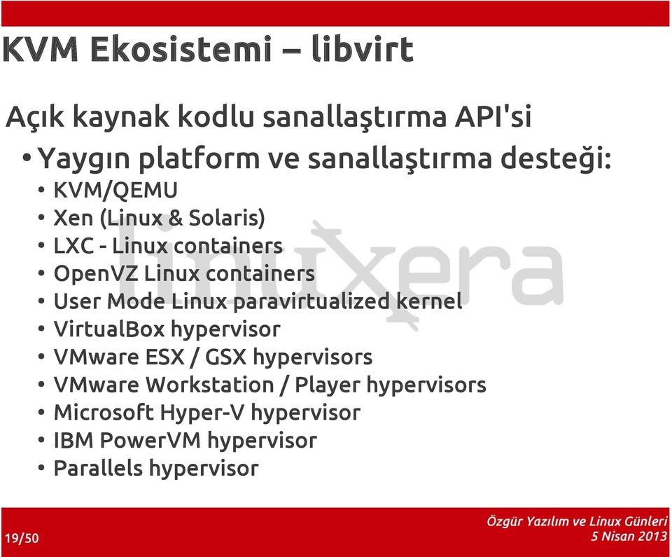 Mode Linux paravirtualized kernel VirtualBox hypervisor VMware ESX / GSX hypervisors VMware