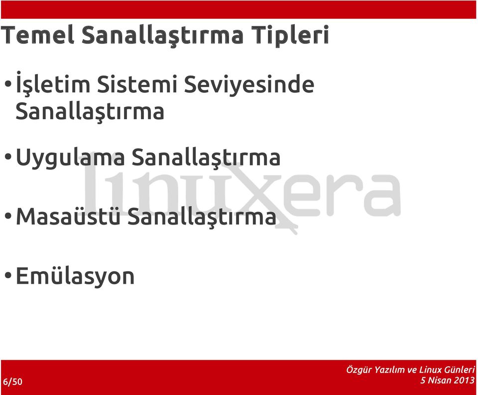 Sanallaştırma Uygulama