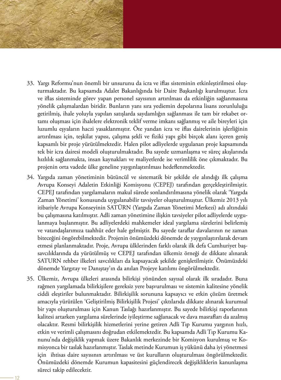 Bunların yanı sıra yediemin depolarına lisans zorunluluğu getirilmiş, ihale yoluyla yapılan satışlarda saydamlığın sağlanması ile tam bir rekabet ortamı oluşması için ihalelere elektronik teklif