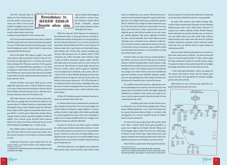 Hastanenin laboratuarını geliştirir; ayrıca TCDD Alsancak Hastanesi nde geçici görev verilir. İzmir de kaldığı süre içinde 2. Beyler Sokak ta 5 muayenehane açarak genelde tahlil işleri yapar.