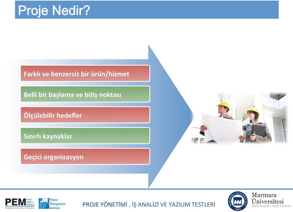 Belli bir başlama ve bi6ş noktası