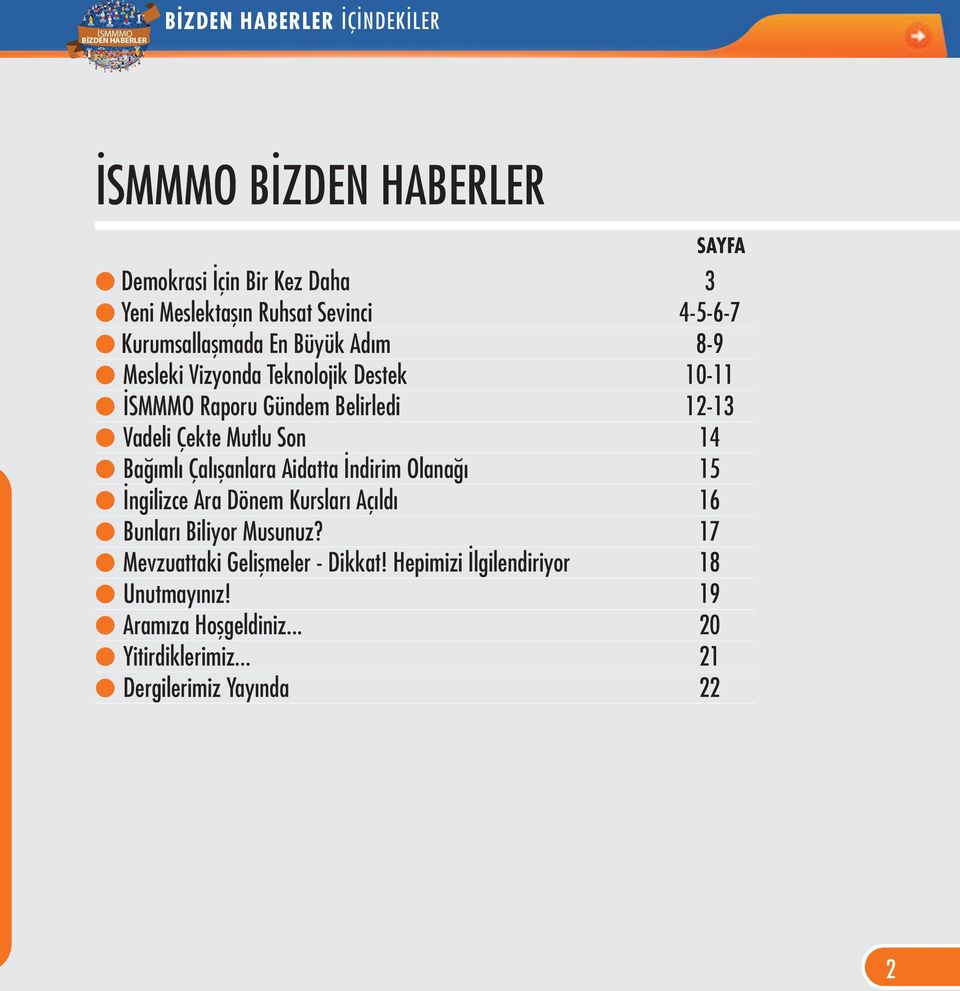 Çalışanlara Aidatta İndirim Olanağı 15 İngilizce Ara Dönem Kursları Açıldı 16 Bunları Biliyor Musunuz?