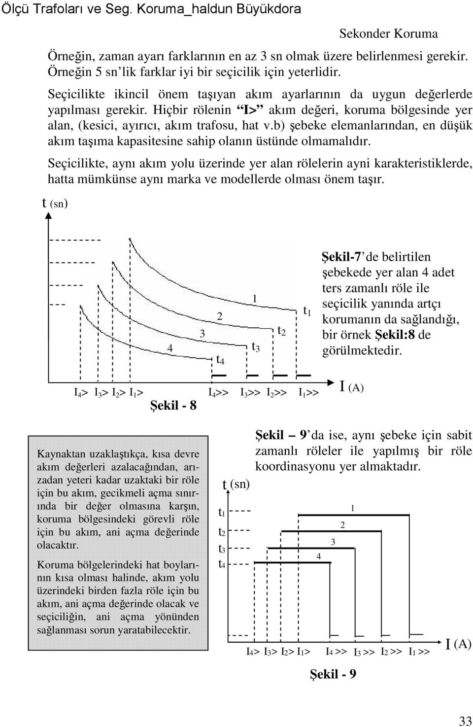 b) şebeke elemanlarından, en düşük akım taşıma kapasitesine sahip olanın üstünde olmamalıdır.