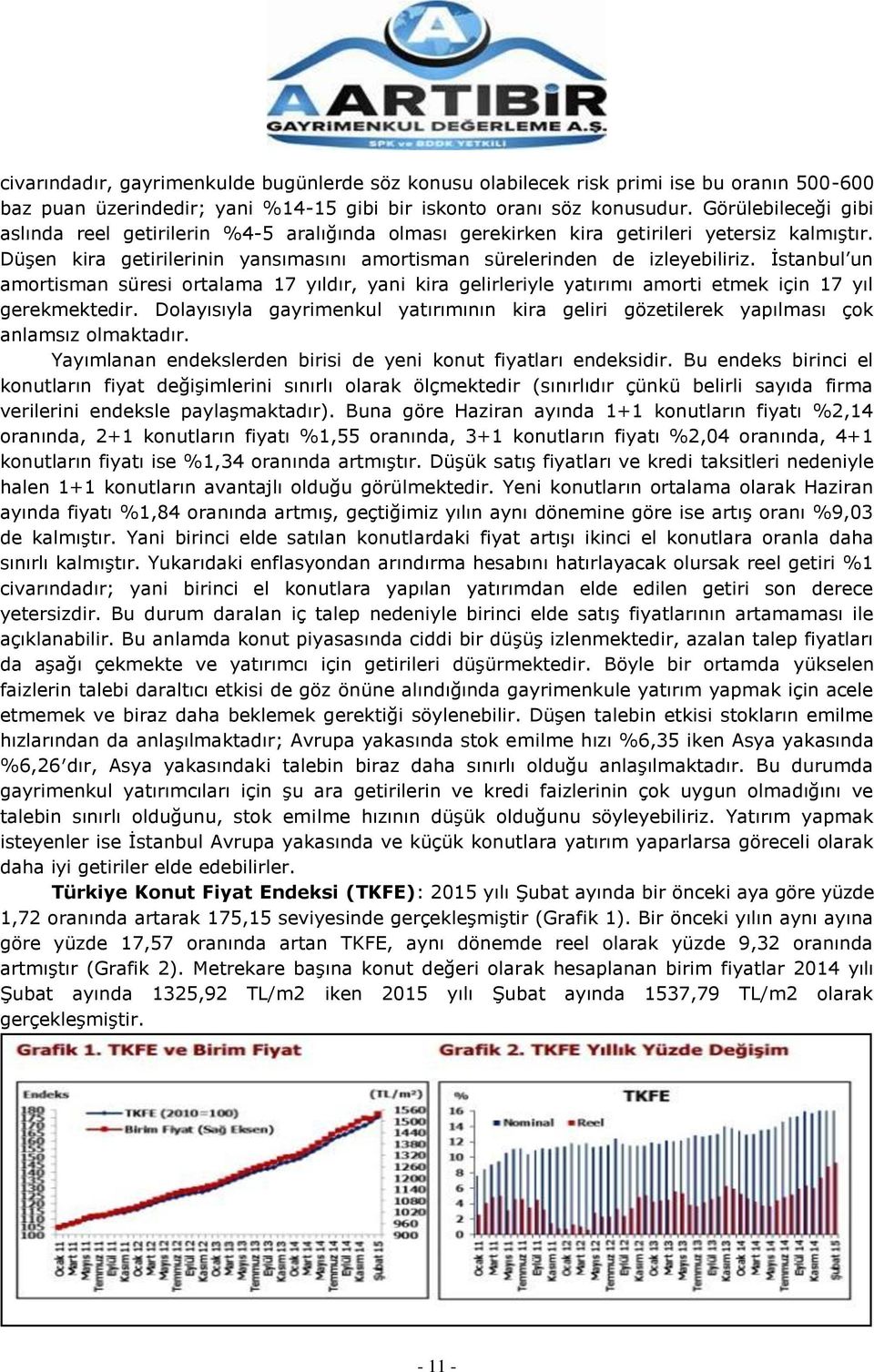 İstanbul un amortisman süresi ortalama 17 yıldır, yani kira gelirleriyle yatırımı amorti etmek için 17 yıl gerekmektedir.