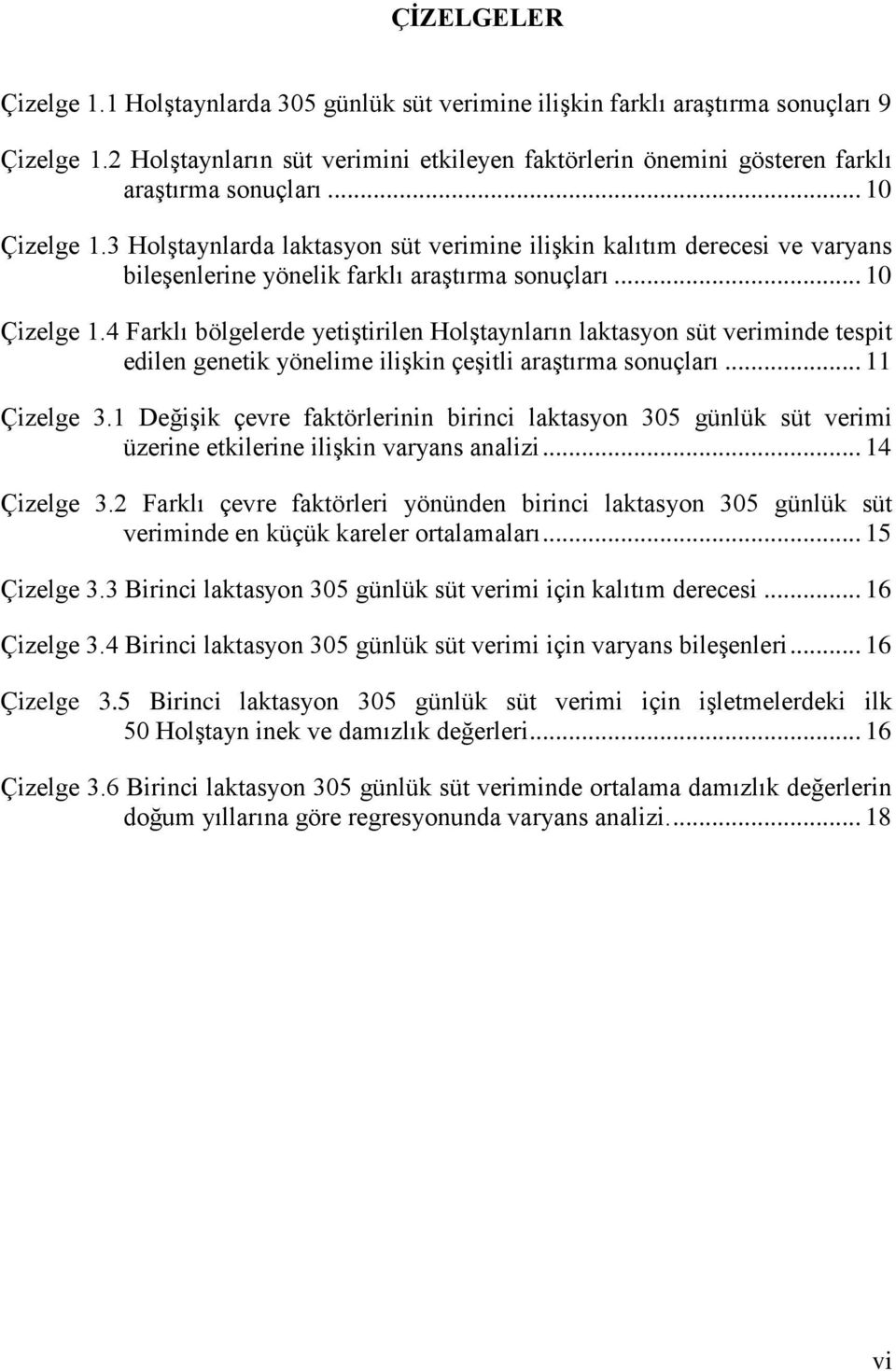 3 Holştaynlarda laktasyon süt verimine ilişkin kalıtım derecesi ve varyans bileşenlerine yönelik farklı araştırma sonuçları... 10 Çizelge 1.