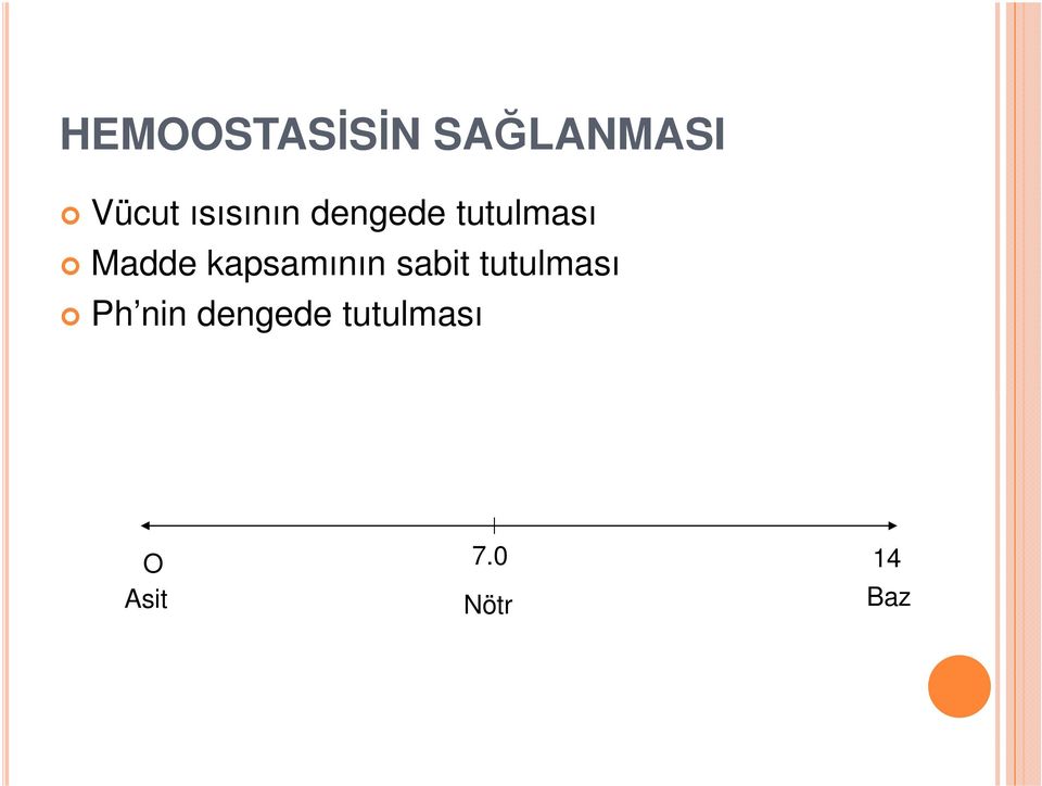 kapsamının sabit tutulması Ph nin