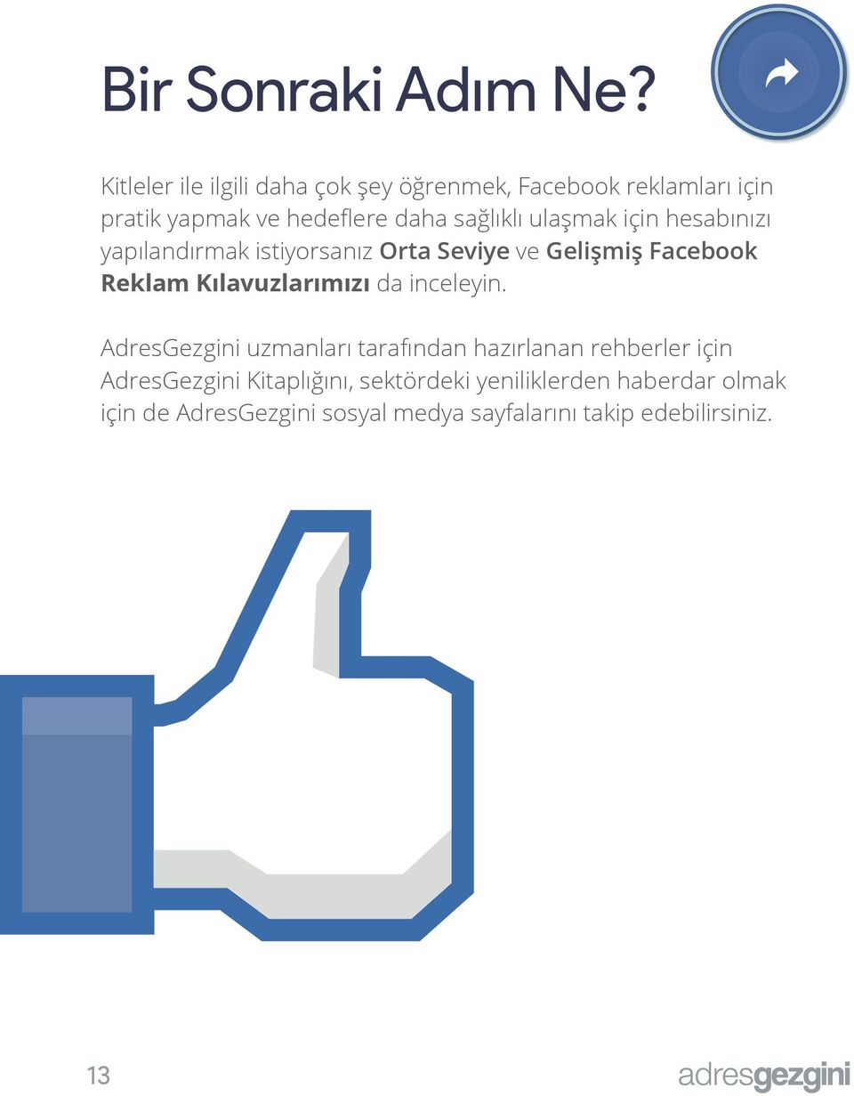 ulaşmak için hesabınızı yapılandırmak istiyorsanız Orta Seviye ve Gelişmiş Facebook Reklam Kılavuzlarımızı da