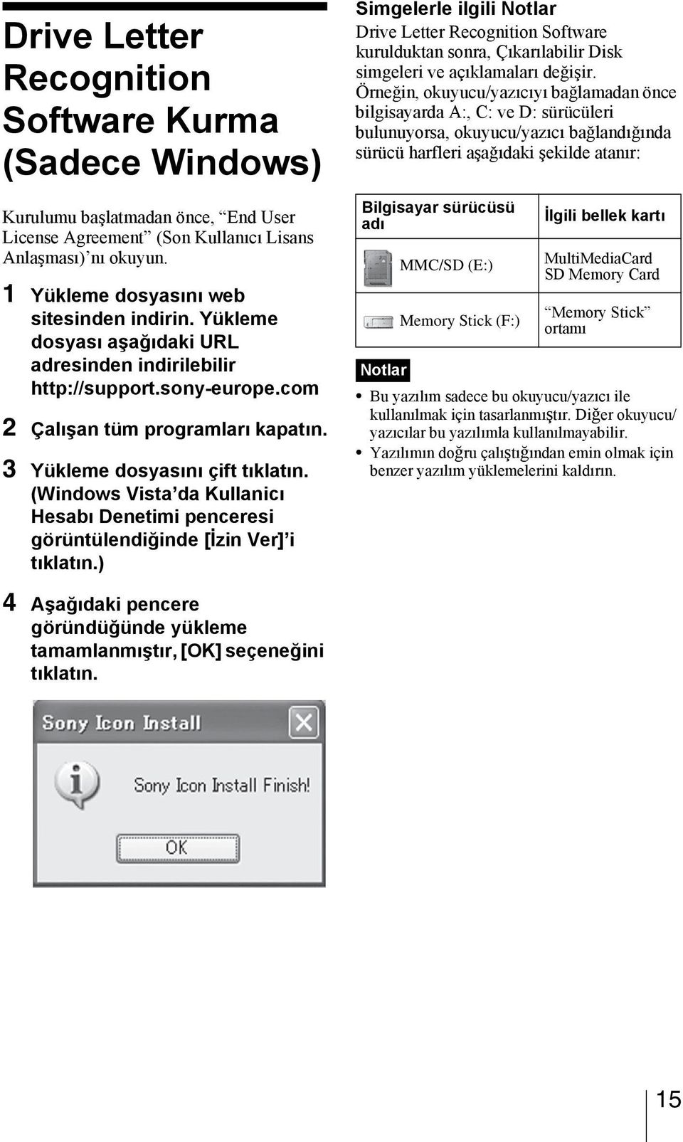 (Windows Vista da Kullanicı Hesabı Denetimi penceresi görüntülendiğinde [İzin Ver] i tıklatın.