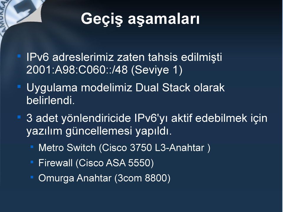 3 adet yönlendiricide IPv6'yı aktif edebilmek için yazılım güncellemesi