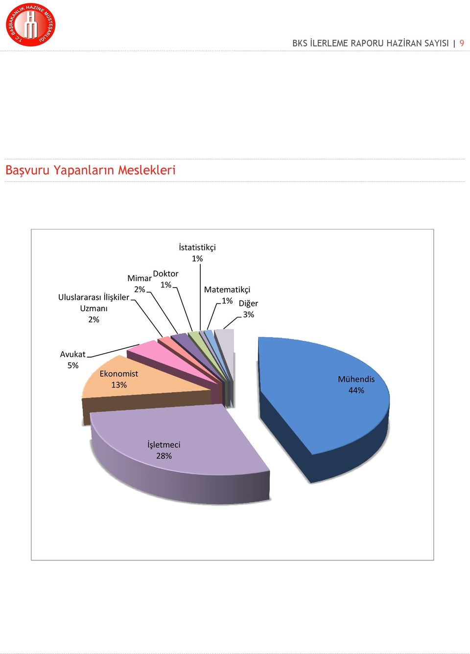 2% Mimar 2% Doktor 1% İstatistikçi 1% Matematikçi 1%