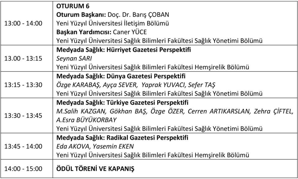 Perspektifi Seynan SARI Yeni Yüzyıl Üniversitesi Sağlık Bilimleri Fakültesi Hemşirelik Bölümü Medyada Sağlık: Dünya Gazetesi Perspektifi Özge KARABAŞ, Ayça SEVER, Yaprak YUVACI, Sefer TAŞ Yeni Yüzyıl