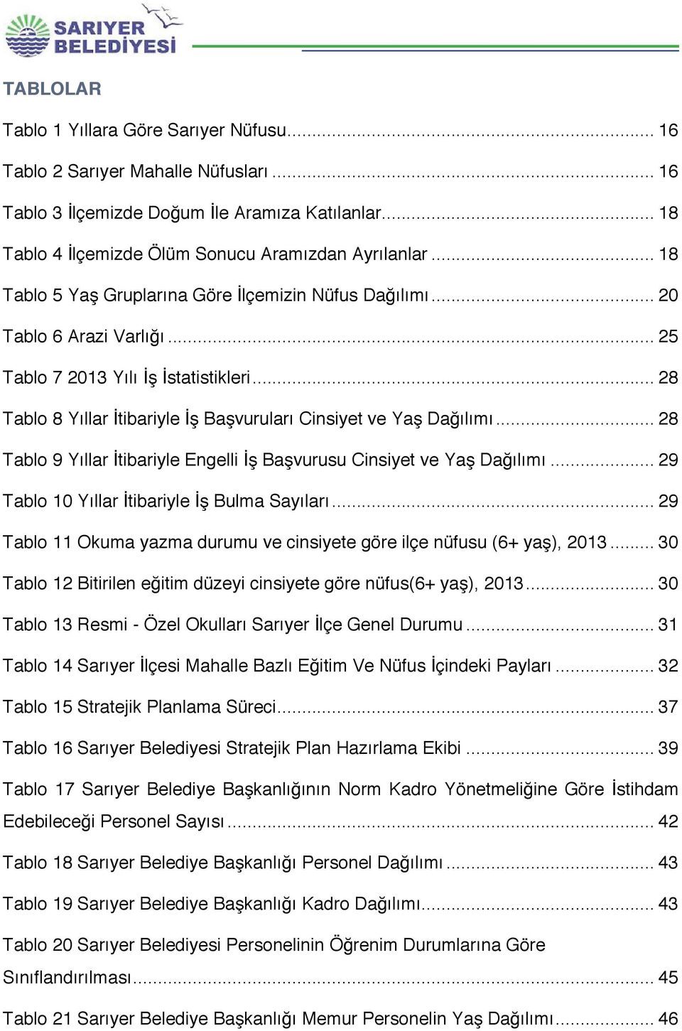 .. 28 Tablo 9 Yıllar İtibariyle Engelli İş Başvurusu Cinsiyet ve Yaş Dağılımı... 29 Tablo 10 Yıllar İtibariyle İş Bulma Sayıları.