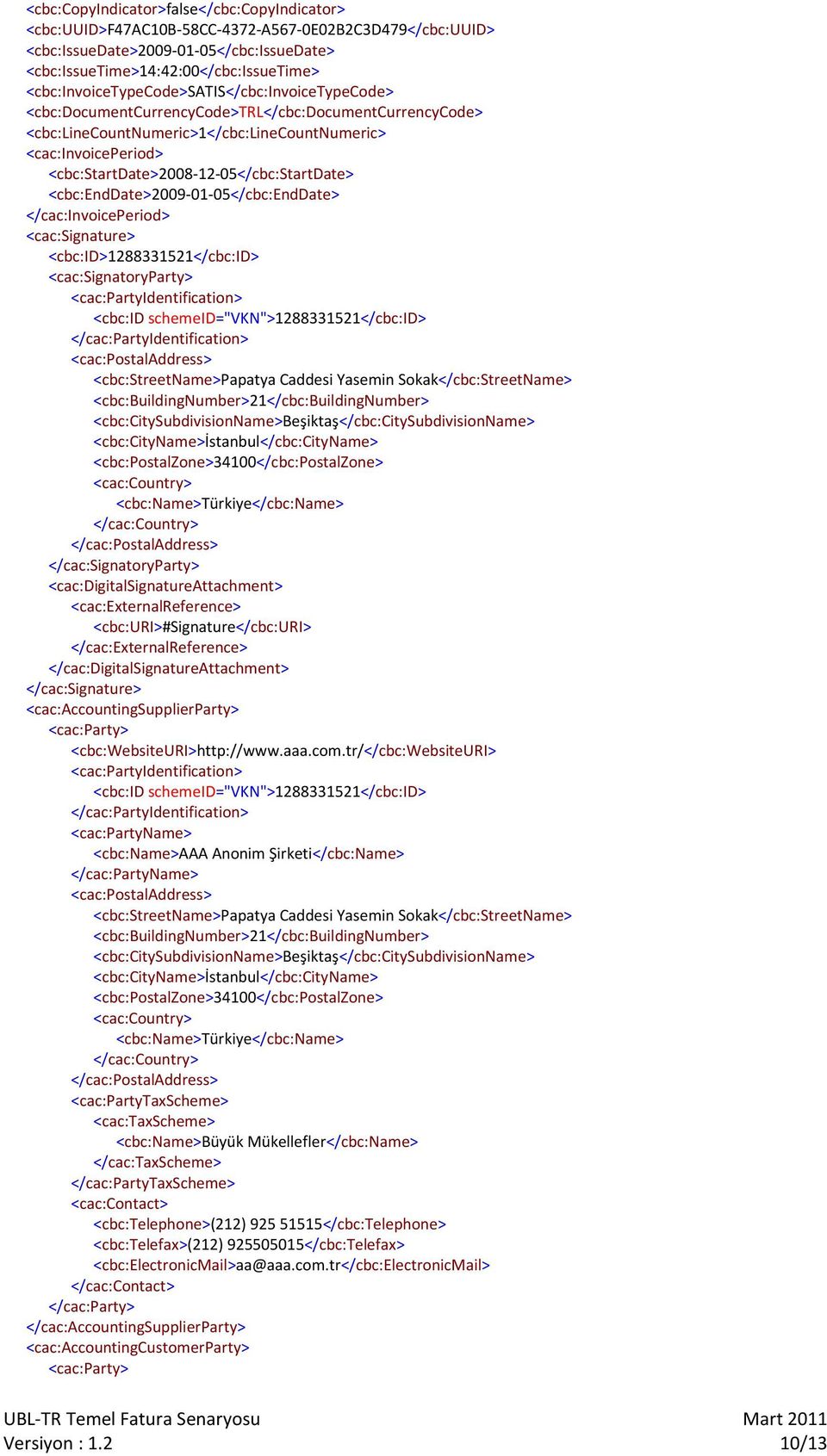 <cbc:startdate>2008-12-05</cbc:startdate> <cbc:enddate>2009-01-05</cbc:enddate> </cac:invoiceperiod> <cac:signature> <cbc:id>1288331521</cbc:id> <cac:signatoryparty> <cac:partyidentification> <cbc:id