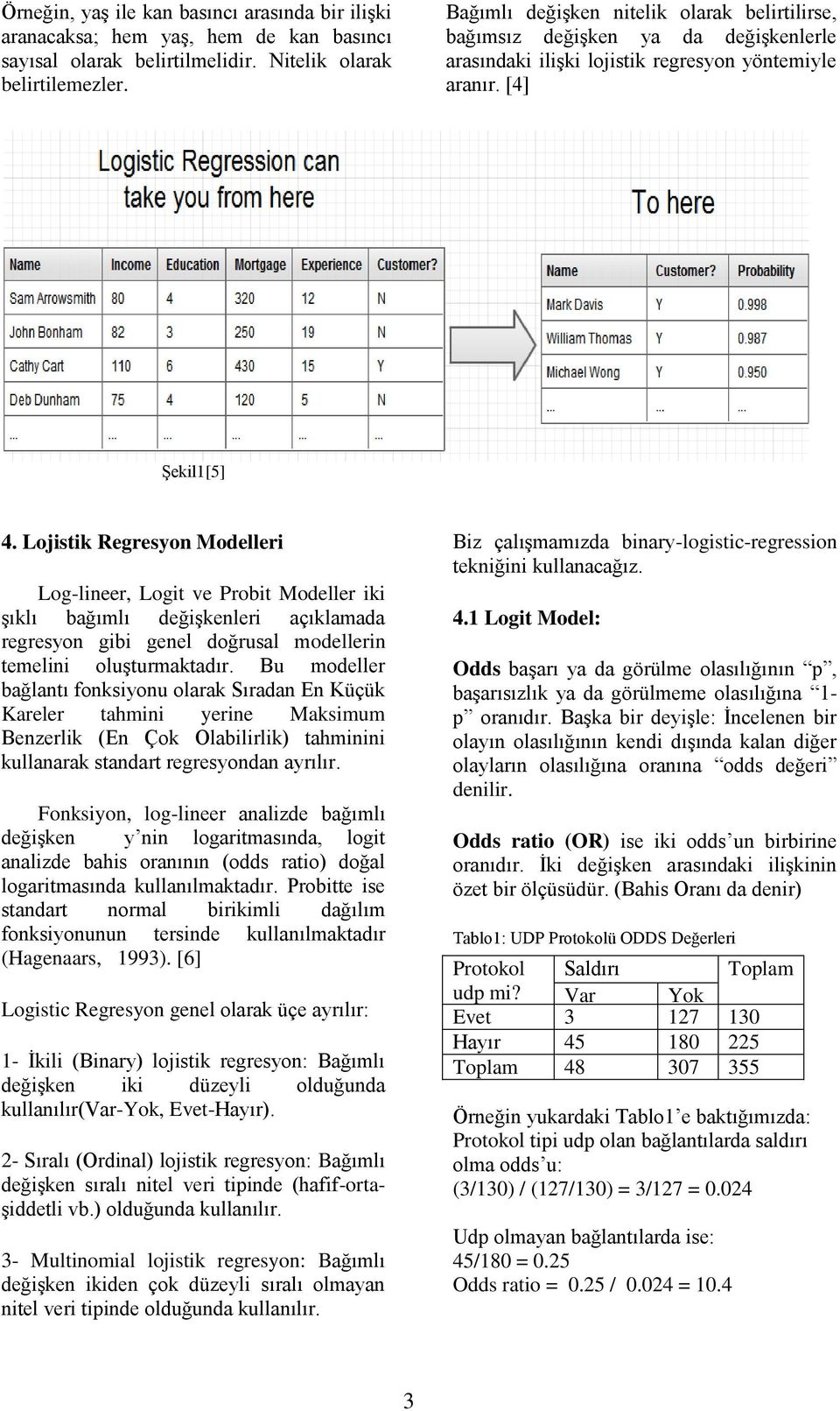 Lojistik Regresyon Modelleri Log-lineer, Logit ve Probit Modeller iki şıklı bağımlı değişkenleri açıklamada regresyon gibi genel doğrusal modellerin temelini oluşturmaktadır.