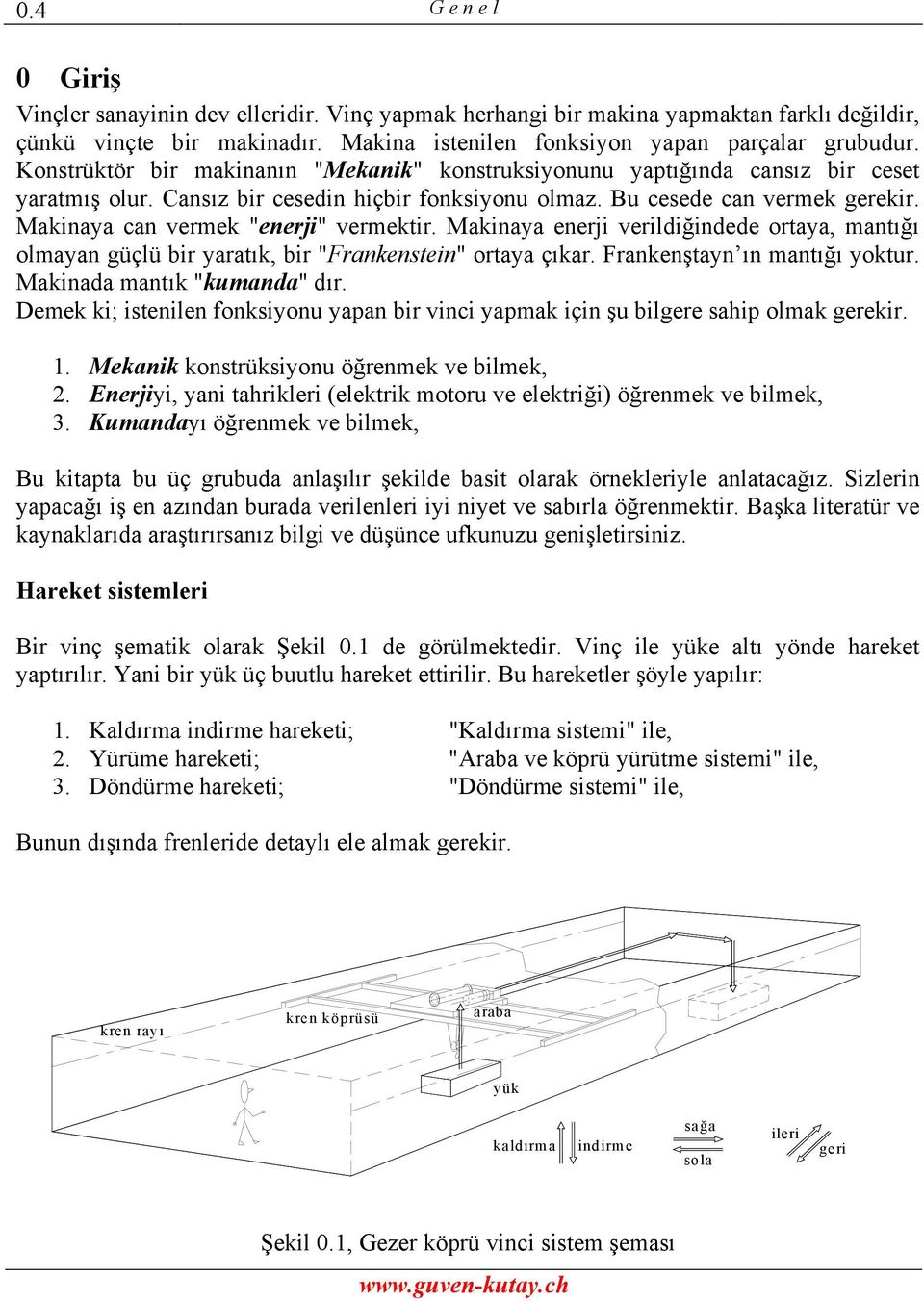 Makinaya can vermek "enerji" vermektir. Makinaya enerji verildiğindede ortaya, mantığı olmayan güçlü bir yaratık, bir "Frankenstein" ortaya çıkar. Frankenştayn ın mantığı yoktur.