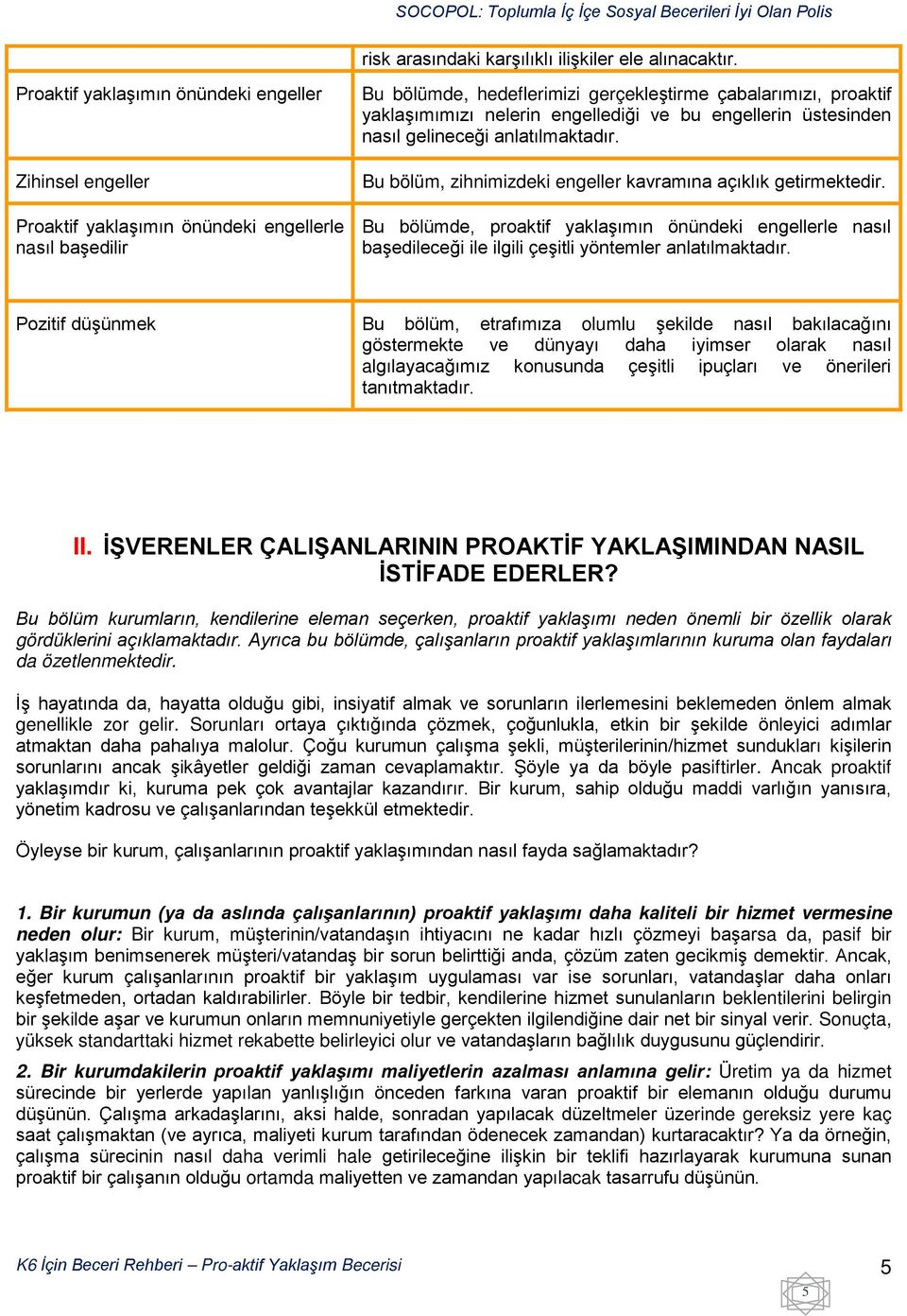 engellediği ve bu engellerin üstesinden nasıl gelineceği anlatılmaktadır. Bu bölüm, zihnimizdeki engeller kavramına açıklık getirmektedir.